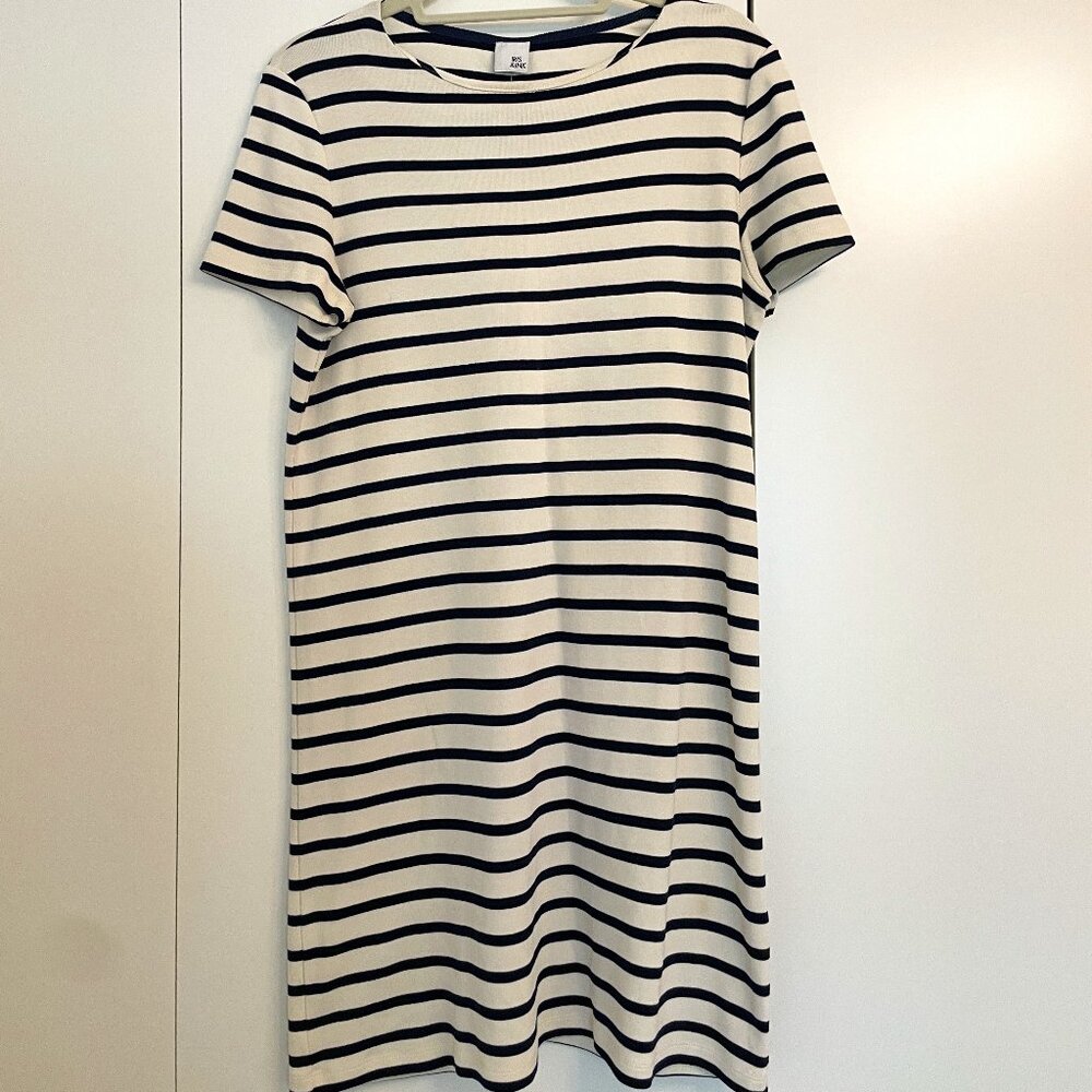 Iris & Ink Nautical Jersey Stripped Slip Dress (OS / 8)
